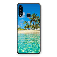 Thumbnail for Θήκη Samsung Galaxy A20s Tropical Vibes από τη Smartfits με σχέδιο στο πίσω μέρος και μαύρο περίβλημα | Samsung Galaxy A20s Tropical Vibes case with colorful back and black bezels