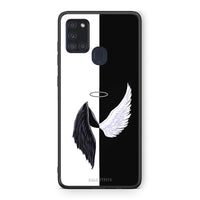 Thumbnail for Samsung A21s Angels Demons θήκη από τη Smartfits με σχέδιο στο πίσω μέρος και μαύρο περίβλημα | Smartphone case with colorful back and black bezels by Smartfits