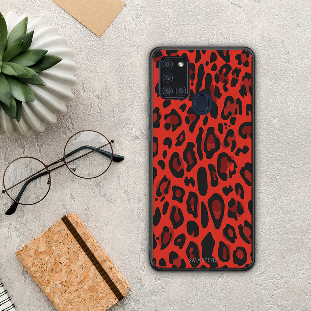 Animal Red Leopard - Samsung Galaxy A21s case