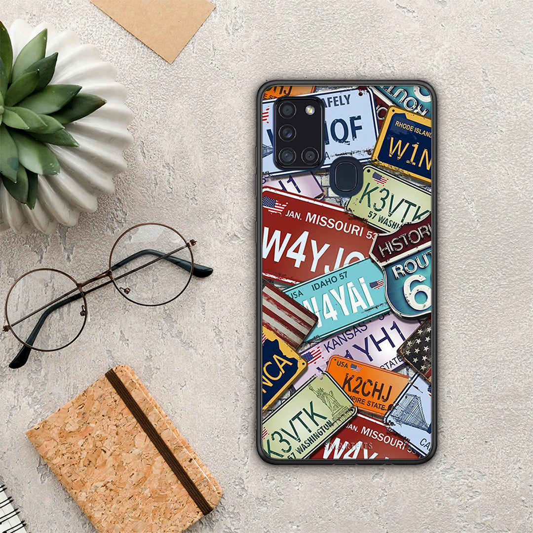 Car Plates - Samsung Galaxy A21S case