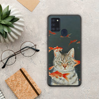 Thumbnail for Cat Goldfish - Samsung Galaxy A21s case