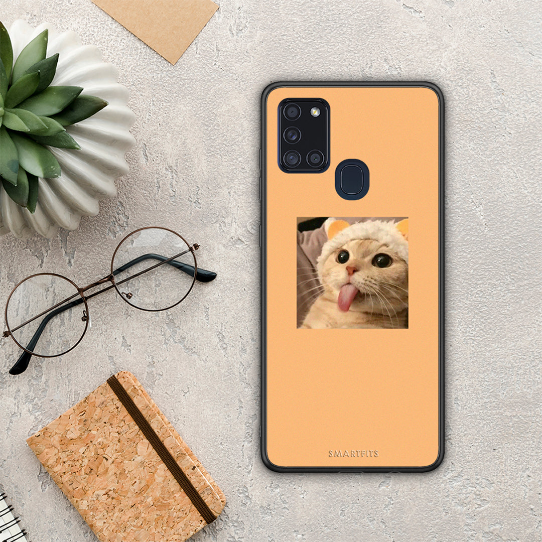 Cat Tongue - Samsung Galaxy A21S case