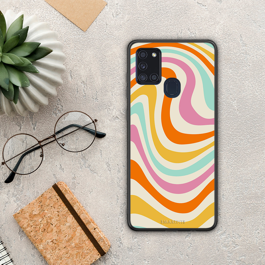 Colorful Waves - Samsung Galaxy A21s case