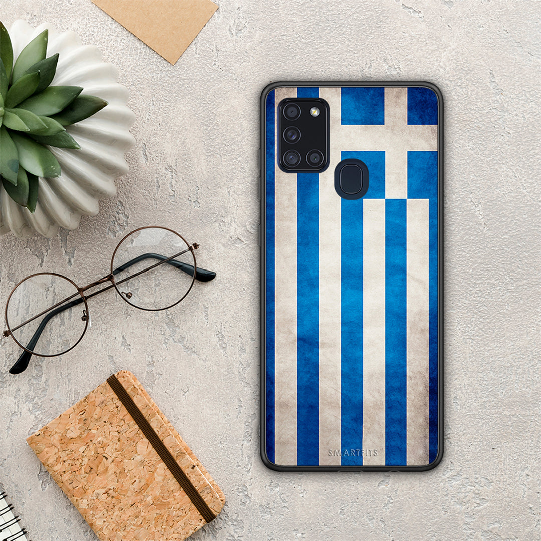 Flag Greek - Samsung Galaxy A21S case