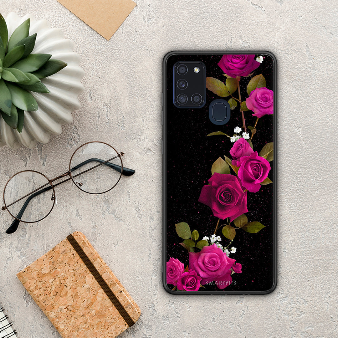 Flower Red Roses - Samsung Galaxy A21s case
