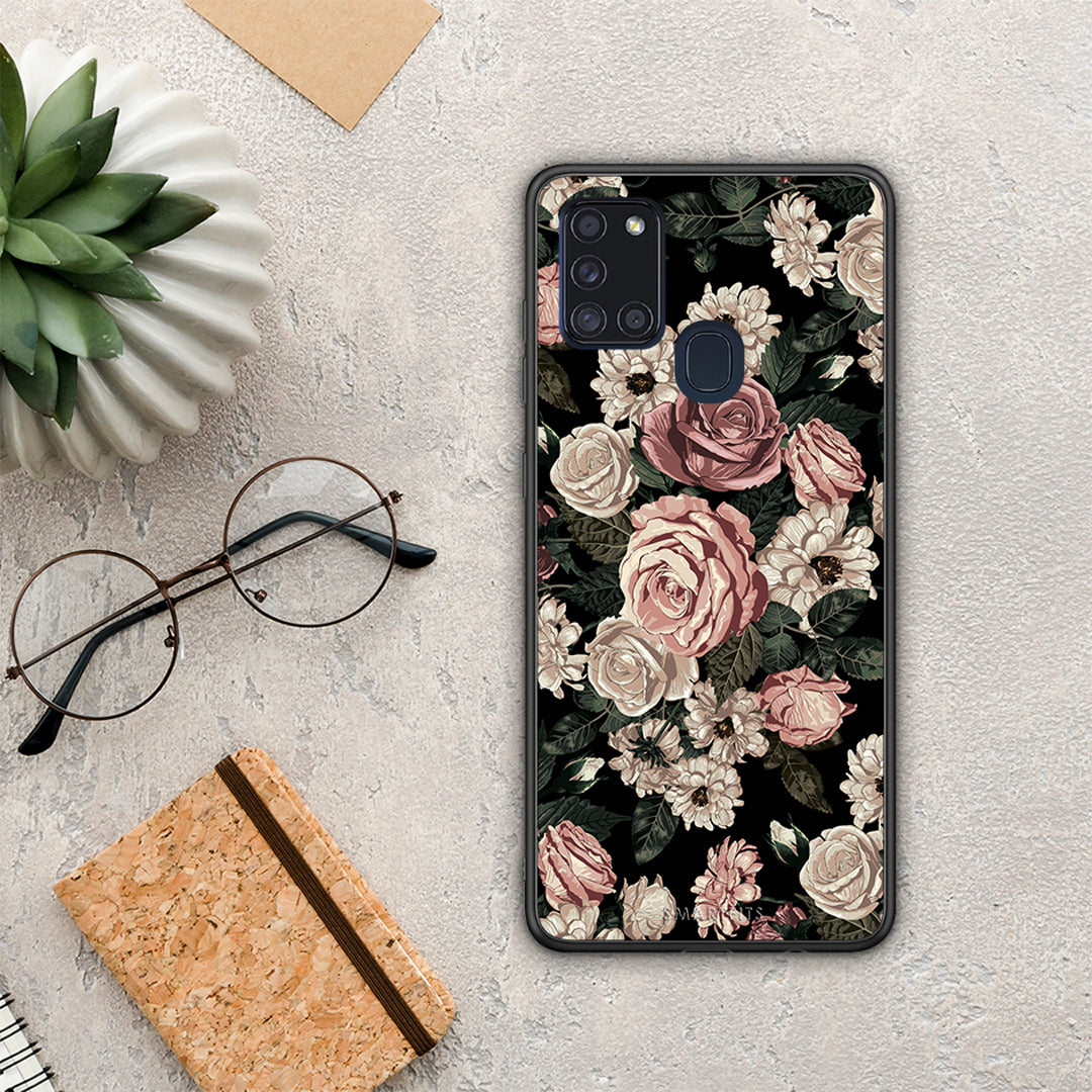 Flower Wild Roses - Samsung Galaxy A21S case