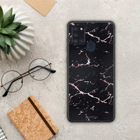 Thumbnail for Marble Black Rosegold - Samsung Galaxy A21s case