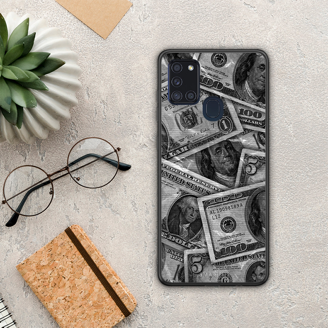 Money Dollars - Samsung Galaxy A21s case