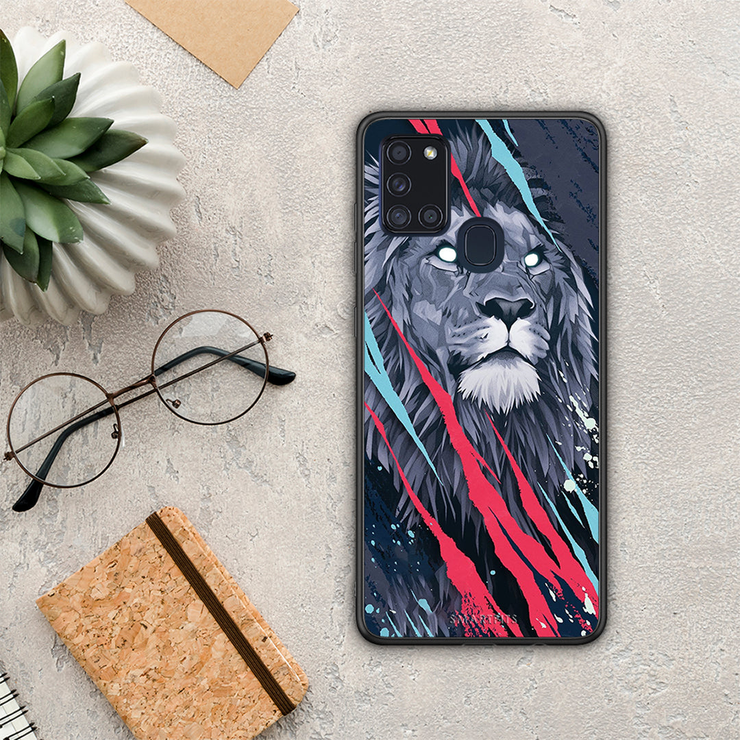 Popart Lion Designer - Samsung Galaxy A21S case