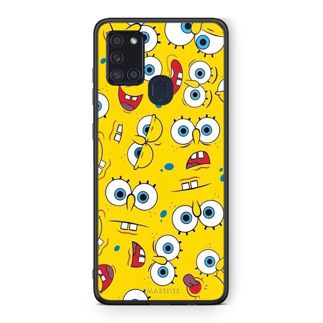 4 - Samsung A21s Sponge PopArt case, cover, bumper