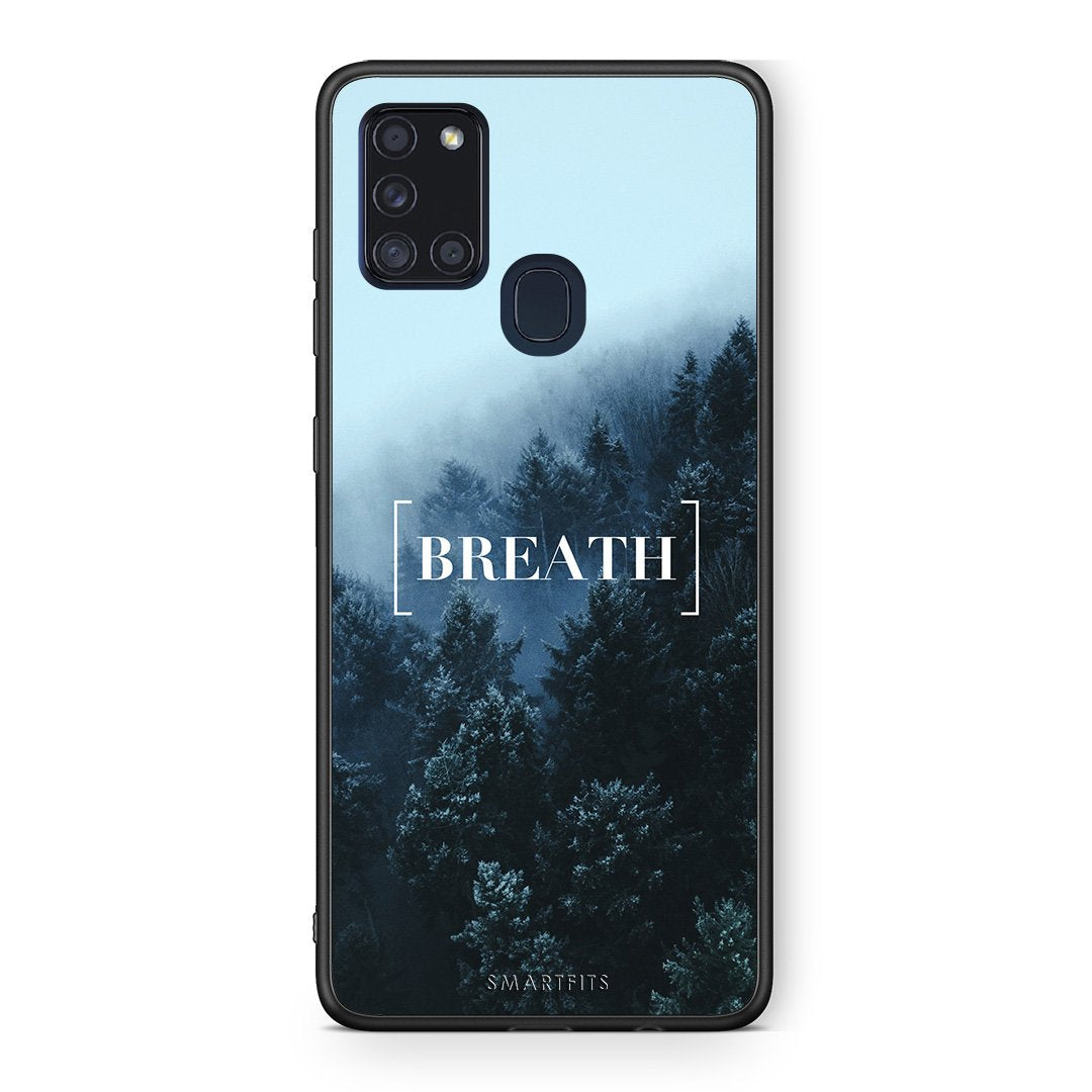 4 - Samsung A21s Breath Quote case, cover, bumper
