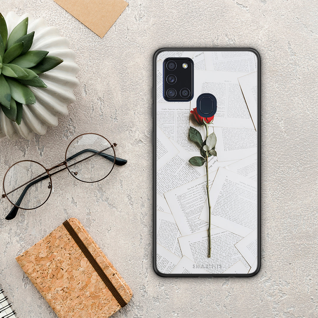 Red Rose - Samsung Galaxy A21S case