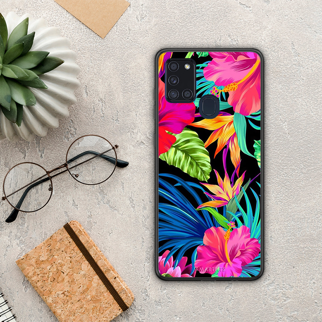 Tropical Flowers - Samsung Galaxy A21S case