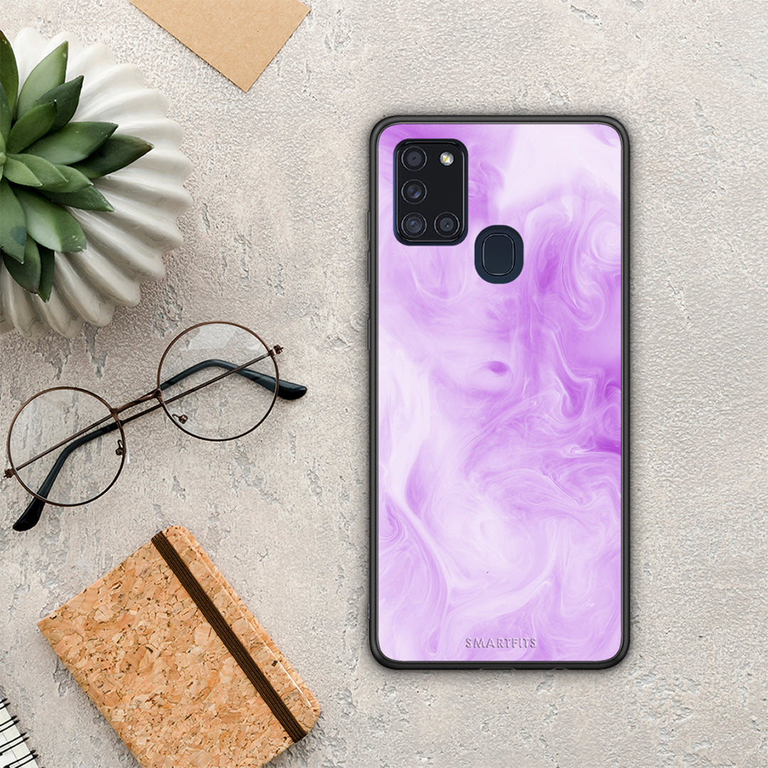 Watercolor Lavender - Samsung Galaxy A21s case