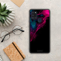 Thumbnail for Watercolor Pink Black - Samsung Galaxy A21s case