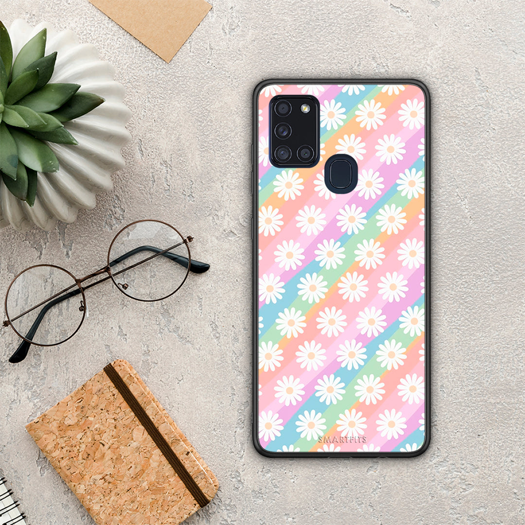 White Daisies - Samsung Galaxy A21S case