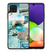 Thumbnail for Θήκη Samsung A22 4G Aesthetic Summer από τη Smartfits με σχέδιο στο πίσω μέρος και μαύρο περίβλημα | Samsung A22 4G Aesthetic Summer case with colorful back and black bezels