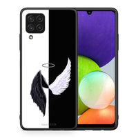 Thumbnail for Θήκη Samsung A22 4G Angels Demons από τη Smartfits με σχέδιο στο πίσω μέρος και μαύρο περίβλημα | Samsung A22 4G Angels Demons case with colorful back and black bezels