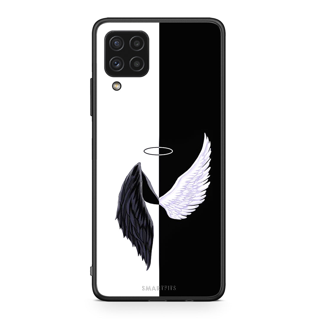 Samsung A22 4G Angels Demons θήκη από τη Smartfits με σχέδιο στο πίσω μέρος και μαύρο περίβλημα | Smartphone case with colorful back and black bezels by Smartfits