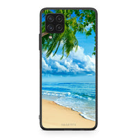 Thumbnail for Samsung A22 4G Beautiful Beach θήκη από τη Smartfits με σχέδιο στο πίσω μέρος και μαύρο περίβλημα | Smartphone case with colorful back and black bezels by Smartfits