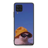 Thumbnail for Samsung A22 4G Cat Diva θήκη από τη Smartfits με σχέδιο στο πίσω μέρος και μαύρο περίβλημα | Smartphone case with colorful back and black bezels by Smartfits