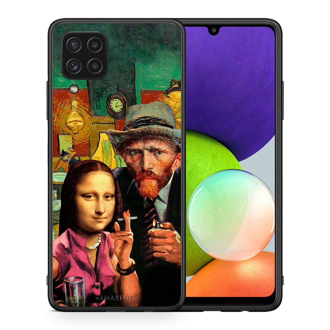 Θήκη Samsung A22 4G Funny Art από τη Smartfits με σχέδιο στο πίσω μέρος και μαύρο περίβλημα | Samsung A22 4G Funny Art case with colorful back and black bezels