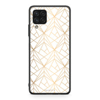 Thumbnail for 111 - Samsung A22 4G Luxury White Geometric case, cover, bumper