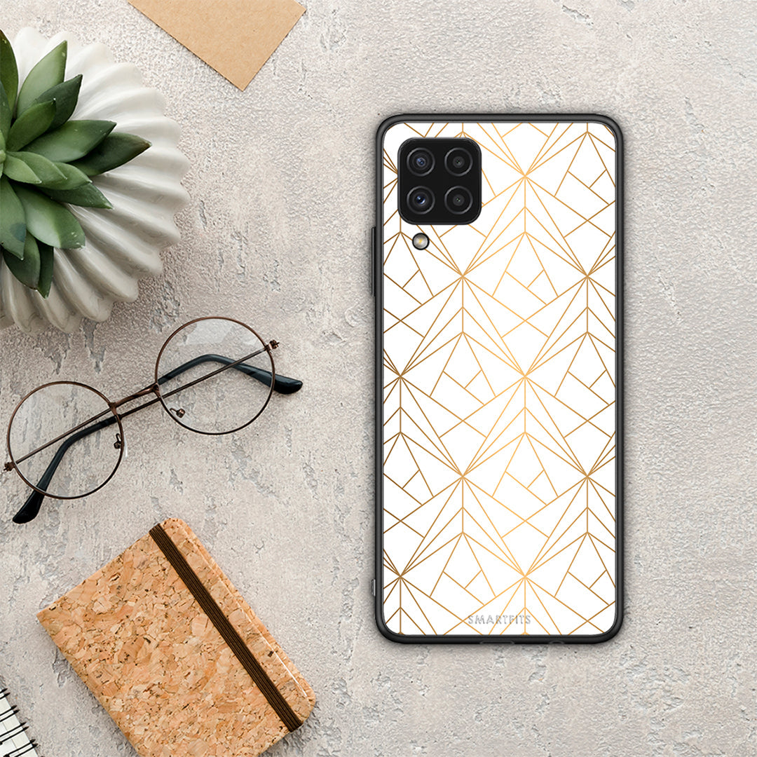Geometric Luxury White - Samsung Galaxy A22 4G case