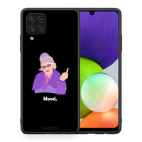 Thumbnail for Θήκη Samsung A22 4G Grandma Mood Black από τη Smartfits με σχέδιο στο πίσω μέρος και μαύρο περίβλημα | Samsung A22 4G Grandma Mood Black case with colorful back and black bezels