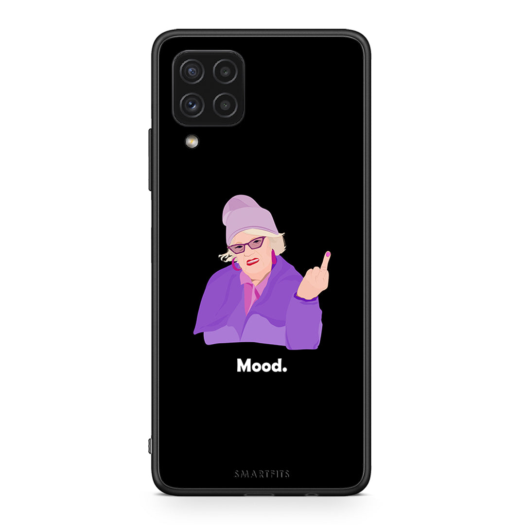 Samsung A22 4G Grandma Mood Black θήκη από τη Smartfits με σχέδιο στο πίσω μέρος και μαύρο περίβλημα | Smartphone case with colorful back and black bezels by Smartfits