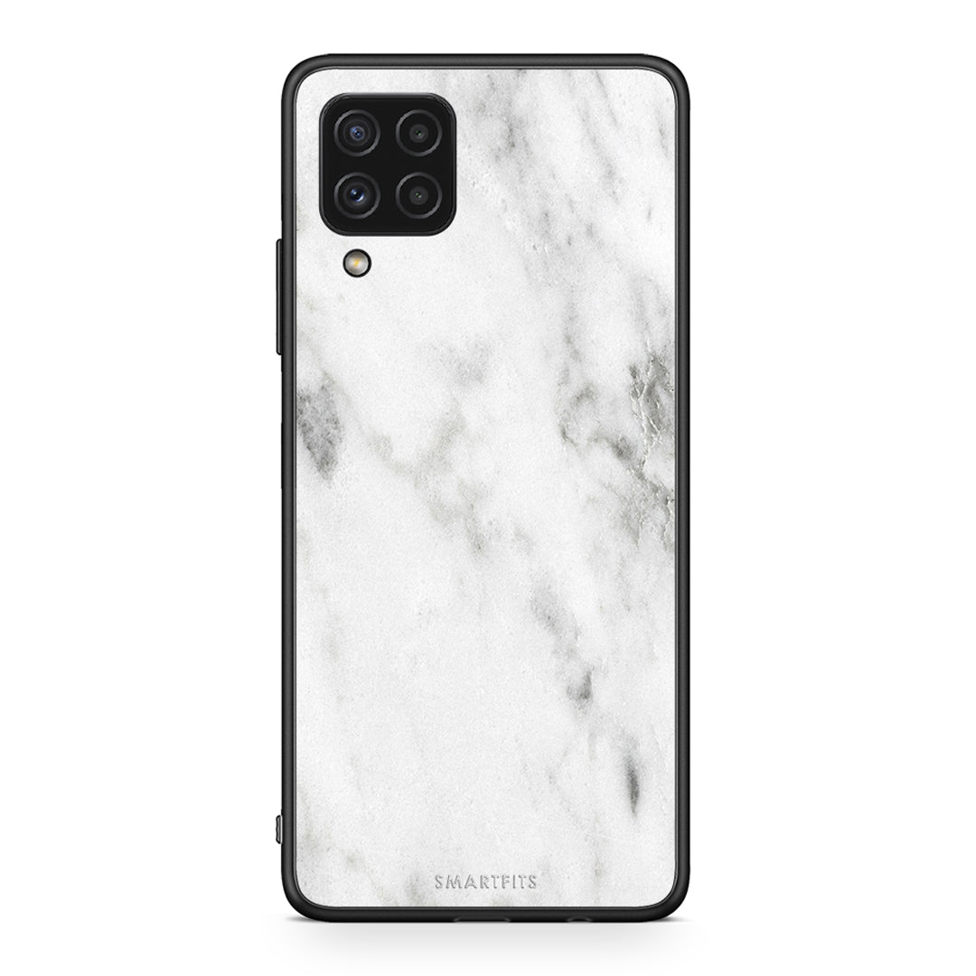 2 - Samsung A22 4G White marble case, cover, bumper