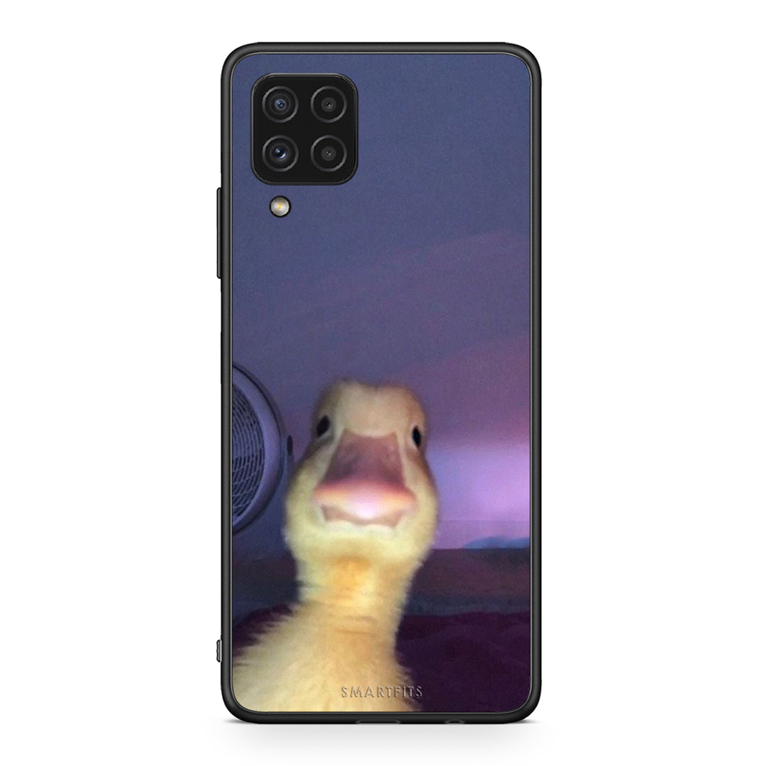 Samsung A22 4G Meme Duck θήκη από τη Smartfits με σχέδιο στο πίσω μέρος και μαύρο περίβλημα | Smartphone case with colorful back and black bezels by Smartfits