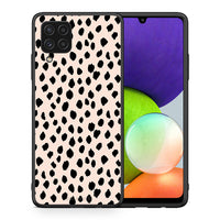 Thumbnail for Θήκη Samsung A22 4G New Polka Dots από τη Smartfits με σχέδιο στο πίσω μέρος και μαύρο περίβλημα | Samsung A22 4G New Polka Dots case with colorful back and black bezels