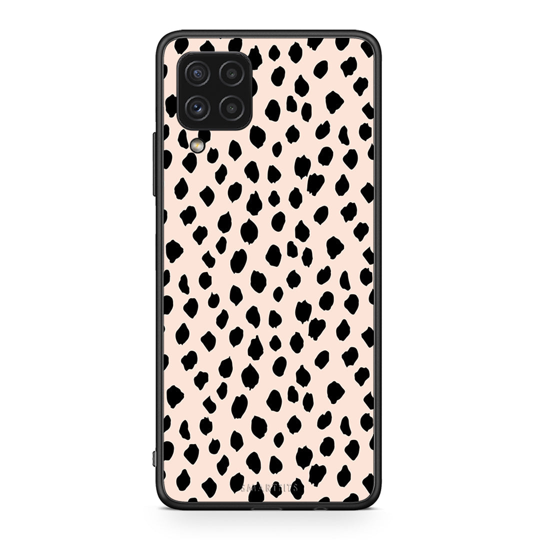 Samsung A22 4G New Polka Dots θήκη από τη Smartfits με σχέδιο στο πίσω μέρος και μαύρο περίβλημα | Smartphone case with colorful back and black bezels by Smartfits