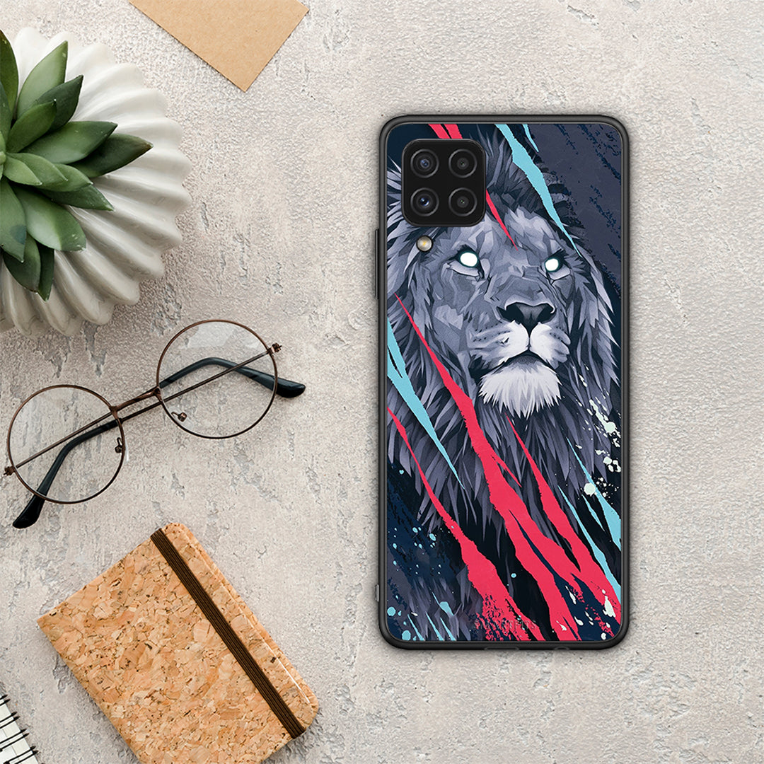 PopArt Lion Designer - Samsung Galaxy A22 4G Case