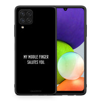 Thumbnail for Θήκη Samsung A22 4G Salute από τη Smartfits με σχέδιο στο πίσω μέρος και μαύρο περίβλημα | Samsung A22 4G Salute case with colorful back and black bezels