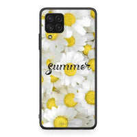 Thumbnail for Samsung A22 4G Summer Daisies Θήκη από τη Smartfits με σχέδιο στο πίσω μέρος και μαύρο περίβλημα | Smartphone case with colorful back and black bezels by Smartfits
