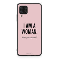 Thumbnail for Samsung A22 4G Superpower Woman θήκη από τη Smartfits με σχέδιο στο πίσω μέρος και μαύρο περίβλημα | Smartphone case with colorful back and black bezels by Smartfits