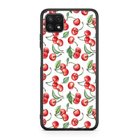 Thumbnail for Samsung A22 5G Cherry Summer θήκη από τη Smartfits με σχέδιο στο πίσω μέρος και μαύρο περίβλημα | Smartphone case with colorful back and black bezels by Smartfits