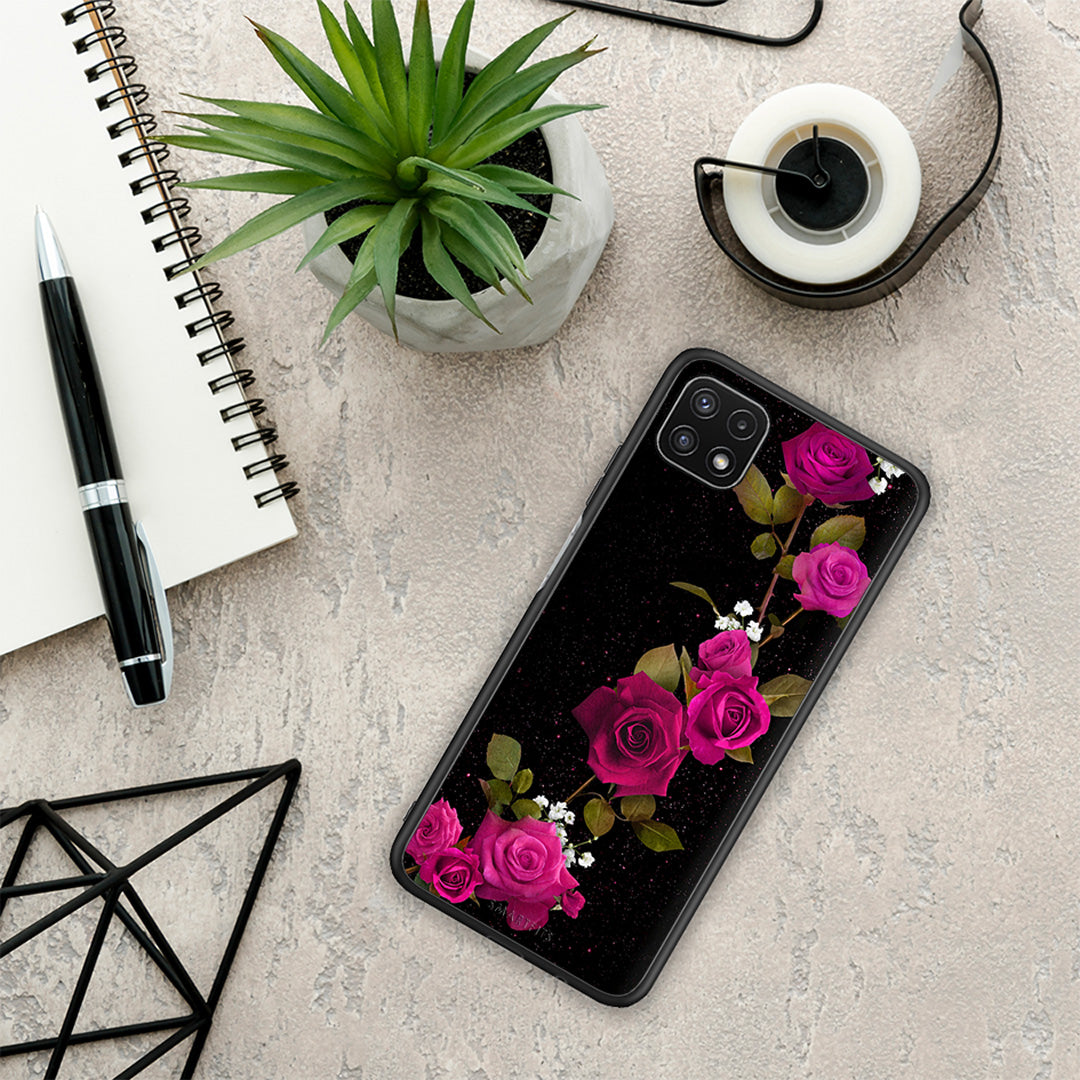 Flower Red Roses - Samsung Galaxy A22 5G case