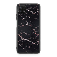 Thumbnail for 4 - Samsung A22 5G Black Rosegold Marble case, cover, bumper