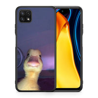 Thumbnail for Θήκη Samsung A22 5G Meme Duck από τη Smartfits με σχέδιο στο πίσω μέρος και μαύρο περίβλημα | Samsung A22 5G Meme Duck case with colorful back and black bezels