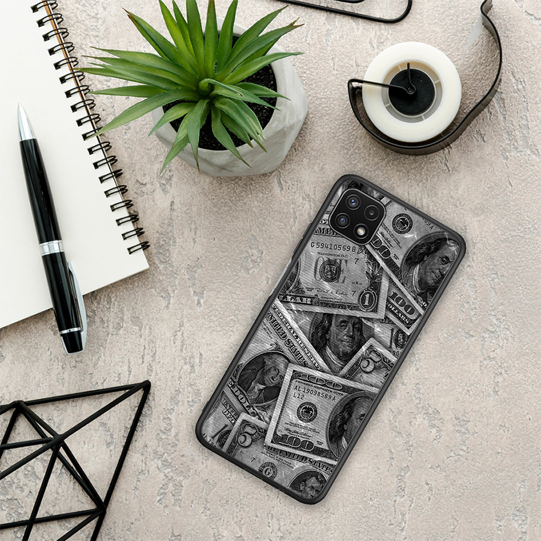Money Dollars - Samsung Galaxy A22 5G θήκη