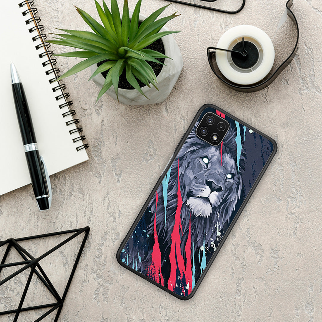 PopArt Lion Designer - Samsung Galaxy A22 5G case