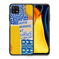 Thumbnail for Θήκη Samsung A22 5G Sunset Memories από τη Smartfits με σχέδιο στο πίσω μέρος και μαύρο περίβλημα | Samsung A22 5G Sunset Memories case with colorful back and black bezels