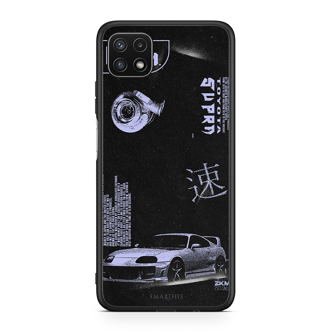 Samsung A22 5G Tokyo Drift Θήκη Αγίου Βαλεντίνου από τη Smartfits με σχέδιο στο πίσω μέρος και μαύρο περίβλημα | Smartphone case with colorful back and black bezels by Smartfits