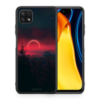 Thumbnail for Θήκη Samsung A22 5G Sunset Tropic από τη Smartfits με σχέδιο στο πίσω μέρος και μαύρο περίβλημα | Samsung A22 5G Sunset Tropic case with colorful back and black bezels