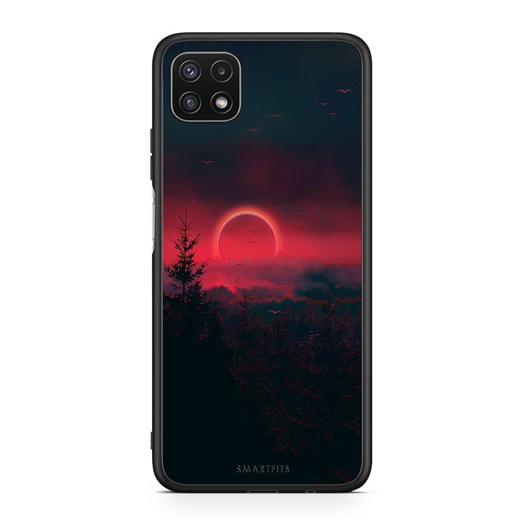 4 - Samsung A22 5G Sunset Tropic case, cover, bumper