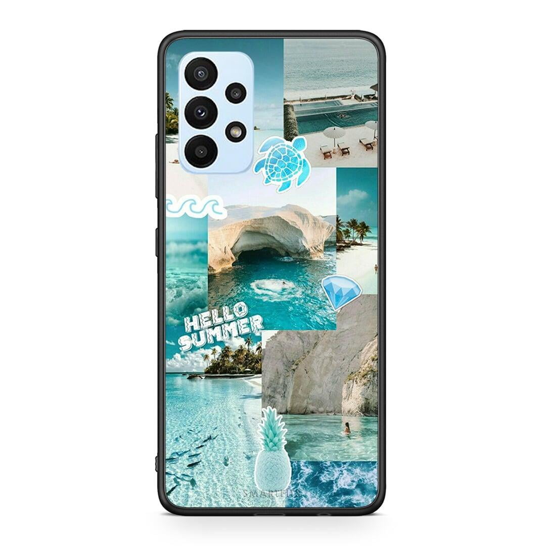 Samsung A23 Aesthetic Summer Θήκη από τη Smartfits με σχέδιο στο πίσω μέρος και μαύρο περίβλημα | Smartphone case with colorful back and black bezels by Smartfits