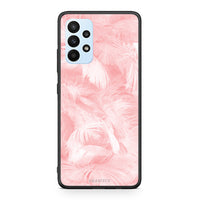 Thumbnail for 33 - Samsung A23 Pink Feather Boho case, cover, bumper